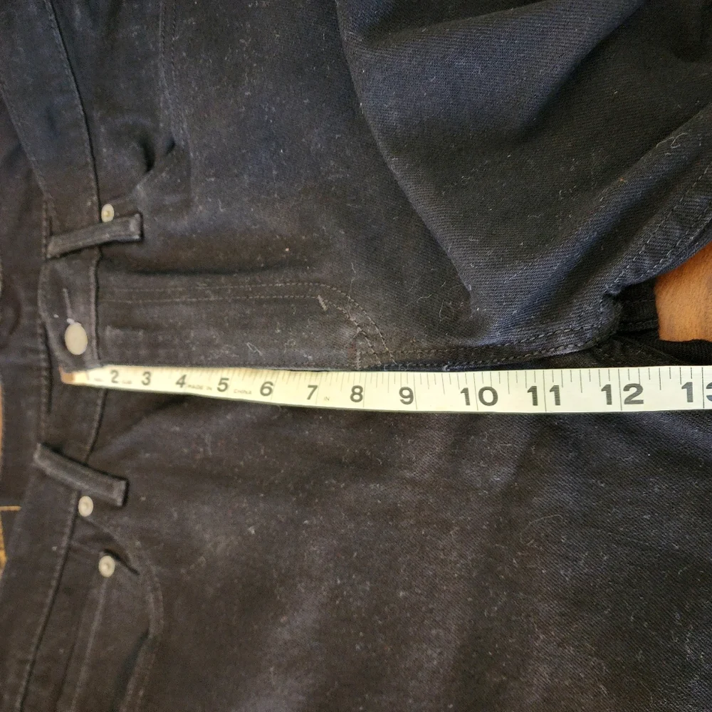 Levi 508 Black Denim Straight Leg Men's Jeans Size 34 × 30